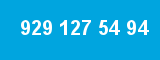 929 127 54 94 929 127 54 94